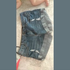 Distressed Women's Jean Shorts